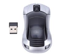 Tangxi Souris sans Fil 2,4 G, Forme de Voiture de Course Cool, 1600 DPI 3 | Conception de Voiture de Course Cool, 1600 DPI avec 3 Modes Réglables, Souris Optique à 3 Touches, Cadeau de Dessin animé à