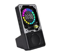 Tangxi Station d'accueil Fil pour Haut-Parleur Bluetooth avec Téléphone, | Multifonction 5 en 1, lecture automatique du capteur, double réveil, support de téléphone antidérapant, lumière ambiante RVB