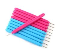 Tangxi Stylo à Friser à Fente, Aiguille Métallique Précise, Outils de Quilling de Papier pour Scrapbooking, 20 Pièces