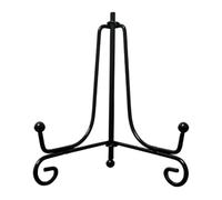 Tangxi Support de Chevalet en Métal Mini pour Présentation de Plaque et | Conception de base incurvée, vitrine d\'étagère de table, décor rustique moderne, support d\'œuvres d\'art robuste