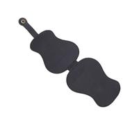 Tangxi Support de Médiator de Guitare en Cuir PU, Conception en Forme de Guitare, 18 Emplacements, Sac de Plectres Portable, compatibilité Universelle pour Les Amateurs de Musique Lors des (Black)