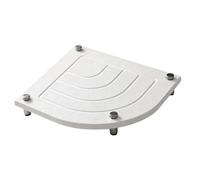 Tangxi Tapis de Séchage en Pierre de Diatomite en Forme d'éventail, Plateau d'évier Absorbant l'eau avec Pieds en Acier Inoxydable pour Porte-Savon à Séchage Rapide (White)