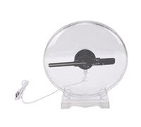 Tangxi Ventilateur D'hologramme 3D avec Couvercle, Machine de publicité Holographique HD LED, Projecteur D'hologramme 3D WiFi de Bureau Portable, Carte Mémoire Intégrée pour Affichage