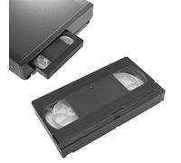 Tangxi VHS/VCR Head Cleaner, Réutilisable Kit de Nettoyage de Tête Vidéo, Technologie Sèche Aucun Liquide Requis, pour Les Joueurs VHS/VCR