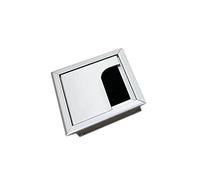 TANIDA Oeillet de Bureau en Aluminium Table Carrée Oeillet de Bureau Rectangle Fil Câble Oeillet Matériel de Bureau avec Plusieurs Tailles (Couleur : 80x80mm) (Color : 80x80mm)
