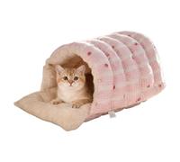 Tanière À Chat Maison D Hiver Amovible Et Lavable | Lit Pour Chat Semi Fermé Pour Maison Cuisine Salon Balcon Appartement Intérieur Détente Sommeil