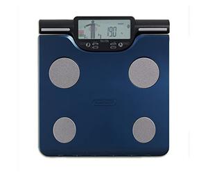 TANITA BC-602 Échelle de Composition Corporelle Segmentaire Graisse Corporelle Masse Musculaire par Partie du Corps Apport Calorique Quotidien 10 Lectures Bleu