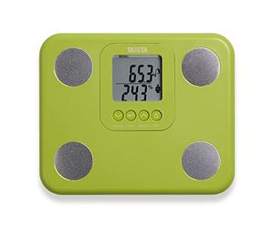 TANITA BC-730 Moniteur de Composition Corporelle Léger et Compact à Balayage Interne Affichage Facile à Lire 9 Mesures Vert