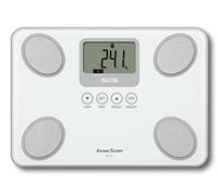 TANITA BC-731 Moniteur de Composition Corporelle Compact en Verre à Innerscan Écran LCD Facile à Lire 10 Mesures Blanc
