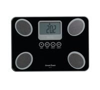TANITA BC-731 Moniteur de Composition Corporelle Compact en Verre à Innerscan Écran LCD Facile à Lire 10 Mesures Noir