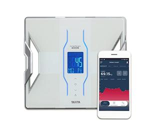 Tanita RD-953 Analyseur de composition corporelle Blanc connecté Bluetooth My TANITA Healthcare App
