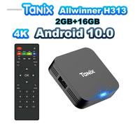 Tanix TX1 Android 10 TV Box 2.4G WIFI 4K HDR 3D 8GB 16GB Allwinner H313 Quad Core lecteur multimédia mondial - Type 2GB 16GB