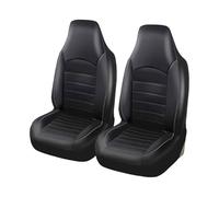 TANJAU 2Pcs PU Cuir Avant Housses Siège pour Jeep Wrangler Unlimited(TJ)/Wrangler Unlimited Rubicon(TJ)/Wrangler, Voiture Ensembles Housse Siege Imperméable Respirant Quatre Saisons Protection