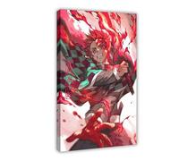Tanjiro Demon Slayer Kimetsu No Yaiba Poster sur toile Décoration murale pour salon, chambre à coucher, style cadre, 20 x 30 cm