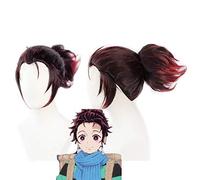 Tanjirou Kamado Anime démon Slayer Kimetsu No Yaiba Cosplay perruques perruque de cheveux + casquette de perruque gratuite TCY-170