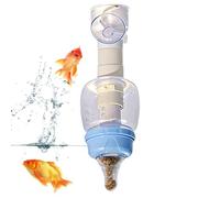 Tank Feeder | Vertical Suction Cup Aquarium Food Nipple | Clear Tank Feeder | Home Daily Vacation Travel Betta Shrimp Structure to Deliver Food Directly Into The Activity Zone, ensurin