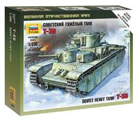 Tank Soviétique T-35 1:100 Kit De Modèle En Plastique ZVEZDA