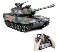 Tank Télécommandé Tank Telecommande Leopard II 118 - Char Militaire RC Réaliste avec Fumée et Sons