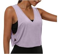Tank Top Femme Maillot de Corps Camisole Décontracté Crop Top Élégant Tee Shirt sans Manche D'été Sport Hauts Basique Couleur Unie Vêtements Chic Haut Femme Slim Débardeur Tailles S à XXL