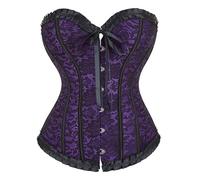 Tank Top Halloween Gaine Ventre Plat Amincissante, sans Bretelles Compression Jacquard Style Palais sous-Vêtements De Base Push-Up Gothique Dentelle Punk Manches Shaper pour Fête Mariage