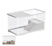 Tank Turtle - Aquarium Aquatique Aquarium - Habitat de Tortues | comme Petit ménage avec Une Plate-Forme de basking | 30,8 cm Enclos de Tortue Portable pour Les écrevisses et Les crabes Ermit
