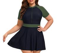 Tankini Grande Taille Cache-Cul Confortable Sèche Rapide Fluide Maillot De Bain Femme 2 Pieces Tailles Fortes Élastique Tankinis Sobre Formant Respirable