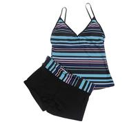 Tankini Maillot De Bain Femme Deux Pièces Gainant Contrôle du Ventre Shorty Ensemble Taille Haute Maillots Sexy Rembourré Push Up Beachwear De Piscine À Imprimé Monokini Pas Cher