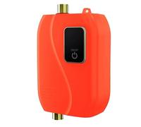 Tankless Water Heater Electric, Instant Hot Water Heater Under Sink, On Demand for RV Kitchen Bathroom, Mini RV On Demand(Orange)