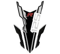 Tankpad Autocollant de réservoir de moto noir et blanc compatible avec Honda CB125R X510010VA