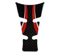 Tankpad Autocollant en gel pour moto - Rouge - Aspect carbone - Compatible avec Ducati X509601VA