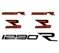 Tankpad Logo 3D inscription moto autocollant 1290 R noir orange X910126