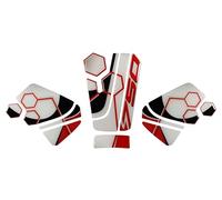 Tankpad Lot de protège-réservoir latéral compatibles avec Honda CB750 Hornet nid d'abeille Blanc X850070VA