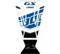 Tankpad Tank Pad Protecteur réservoir moto - Autocollant réservoir moto 3D compatible avec moto BMW F800GS F800 GS, bleu/blanc - 24 x 13 cm