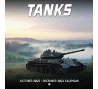 Tanks 2026 Calendar: Armored strength captured in detailed outdoor scenes