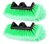 Tanlade Lot de 2 têtes de brosse de lavage de voiture avec poils doux pour voiture, camion, camping-car, bateau, camping-car (25,4 cm, vert)