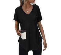 Tanmolo Sweat à capuche pour femme - Manches longues - Décontracté - Taille M à 3XL, Noir - H30, L