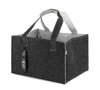 TANNDESIGN,Panier à provisions et panier à bûches en bouteilles en plastique recyclées (sac en feutre),Panier de shopping pour le shopping et la vie quotidienne,Sac de transport 31L (grand)