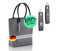 TANNDESIGN Sac cabas pour femme fabriqué à partir de bouteilles en PET recyclées - Sac à bandoulière durable pour le shopping, le bureau et la vie quotidienne