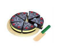Tanner – Jouet gâteau en bois 9804 – Gâteau au chocolat à découper (assorti)