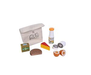tanner DER KLEINE KAUFMANN TANNER Deco - 0933.0 Set de Pique-Nique dans Un Sac en Coton, pour Couper, Accessoires pour magasins, Design Alimentaire, 0933.0