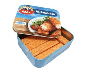 tanner DER KLEINE KAUFMANN TANNER Deco - Bâtonnets de Poisson Iglo dans Une boîte en métal, Accessoires pour Magasin de marchands, Design Alimentaire, 0969.9