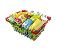 tanner DER KLEINE KAUFMANN TANNER Deco Panier en métal avec Raiponce Minis, couleur bleu, accessoires pour magasin de marchands, design alimentaire, 4050.0