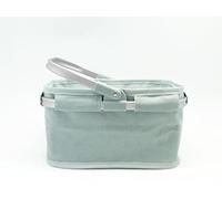 TANNER Kleine Kaufmann DEKO 5004.2 Panier de Transport, Motif Ocean Breeze, Dimensions : 28 x 17 x 15,5 cm, matériau : Tissu côtelé, Bleu (Turquoise/Menthe)