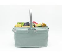 Tanner kleine Kaufmann Deko Ocean Breeze Panier de transport avec boîtes pliantes miniatures de marque (dimensions : 28 x 17 x 15,5 cm, matériau : tissu côtelé) 5003.5, bleu (turquoise clair/menthe)