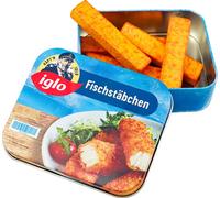 tanner DER KLEINE KAUFMANN TANNER Deco Iglo Bâtonnets de Poisson en Bois dans Une boîte en métal pour Magasin