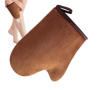 Tanner Mitt, Sunless Tanning Applicator, PE Film Eco-friendly Machine Washable and Reusable, Flocking Mitt with Thumb Design, Ideal for Women’s Spray Lotions, Mousse, Body and Face, 18x15.5cm