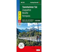 Tannheimer Valley Hiking, Cycling and Leisure Map: Zugspitze - Reutte - Fernpass