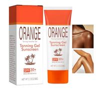 Tanning Balm, 88g Orange Sun Tanning Gel, Fast Bronzing Sun Bed Cream, 12x3x3 inches Adorable Body Self-Tanners, SPF 30 Sunscreen, Outdoor Bronzer Butter for Beach