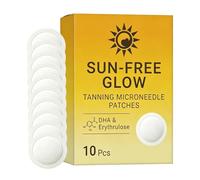 Tanning Stickers - Sunless Glow Patches Gradual Long Lasting | Self Tanner Body Supplies 10 Piece UV Free Bronzing Stickers Easy Apply for Home, Beach, Travel, Indoor Outdoor Use