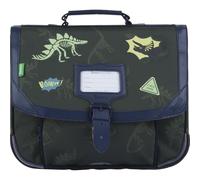 Tann's - Cartable 35cm Timothée vert - Broderies dinosaures - Cartable scolaire garçon 1 soufflet - CP